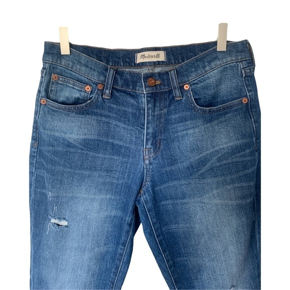 Madewell The Slim Boyjean in Brinville Wash: Rip and Repair Edition - Picture 6 of 11